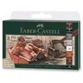 Faber-Castell Pitt Artist Pen Brush Classic 8er-Set, verschiedene Spitzen