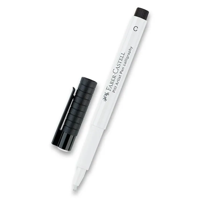 Hauptbild des Produkts Popisovač Faber-Castell Pitt Artist Pen Calligraphy-bílý