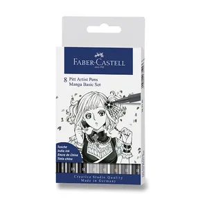 Marker Faber-Castell 167107 Pitt Artist Pen Manga 8 Stück, Manga Basic