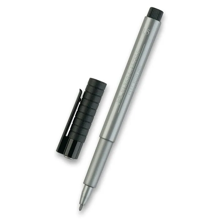 Hauptbild des Produkts Popisovač Faber-Castell Pitt Artist Pen Metallic stříbrný
