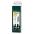 Weiteres Produktbild Faber-Castell Pitt Artist Pen 4er-Set, XS, S, F, M, schwarz