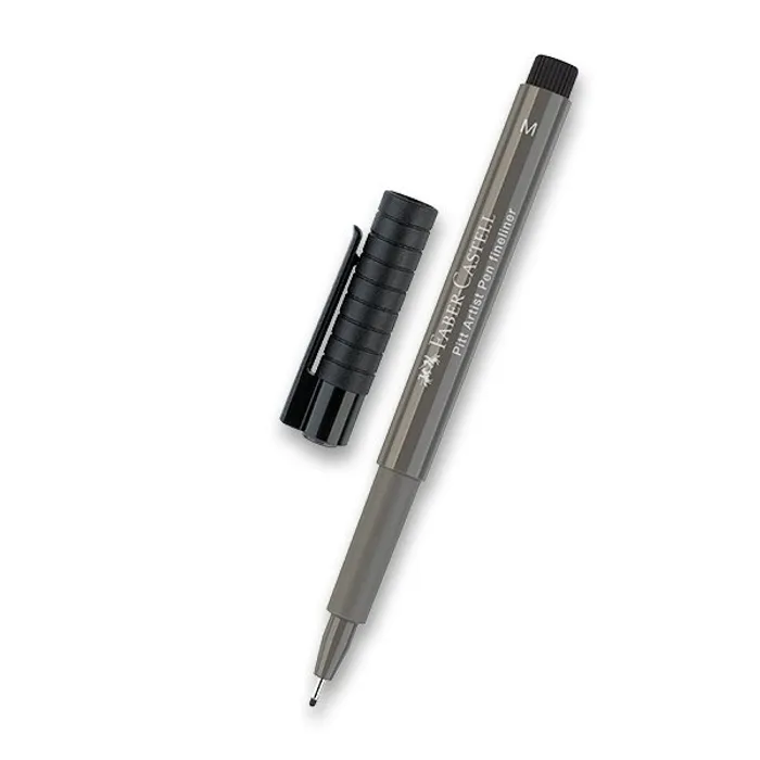 Hauptbild des Produkts Popisovač Faber-Castell Pitt Artist Pen šedý hrot M