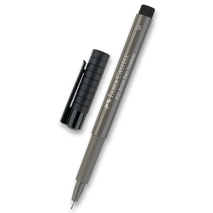 Hauptbild des Produkts Popisovač Faber-Castell Pitt Artist Pen šedý hrot S