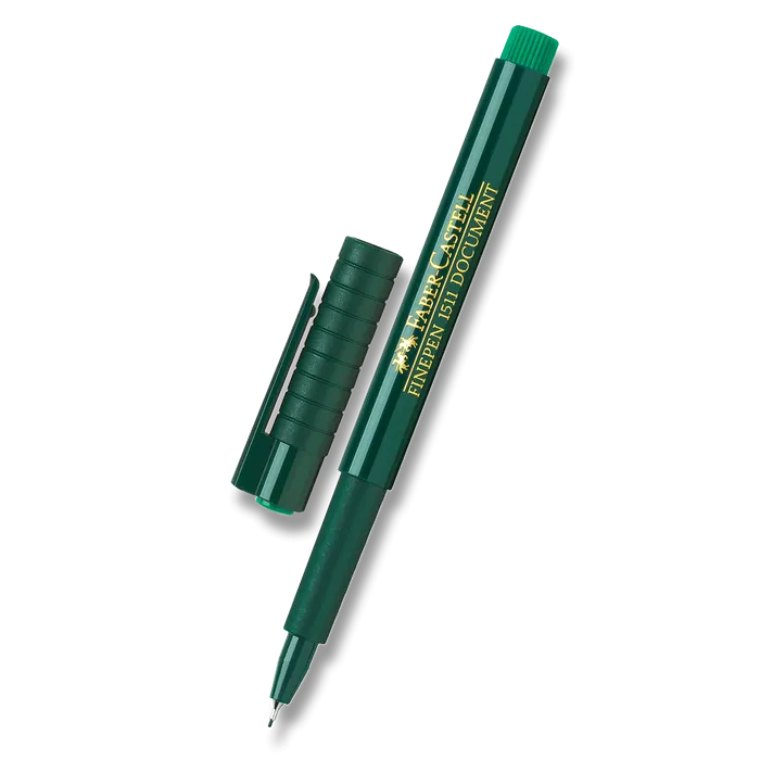 Hauptbild des Produkts Popisovač Finepen 1511, zelená Faber Castell 151163
