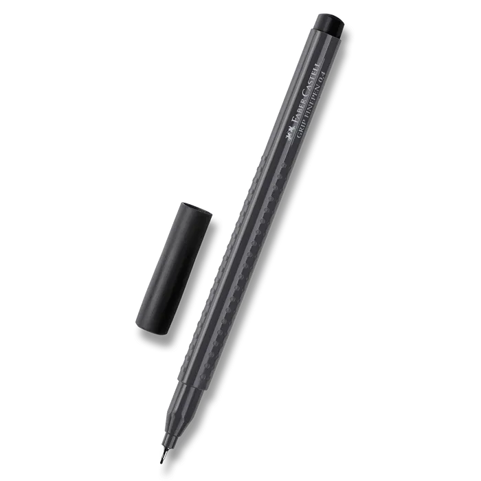 Hauptbild des Produkts Popisovač Grip 0.4mm, černá Faber Castell (151699)