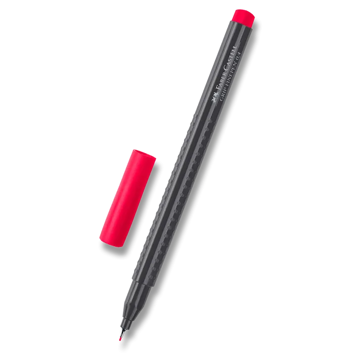 Hauptbild des Produkts Popisovač Grip 0.4mm karmínová  Faber Castell (151626)