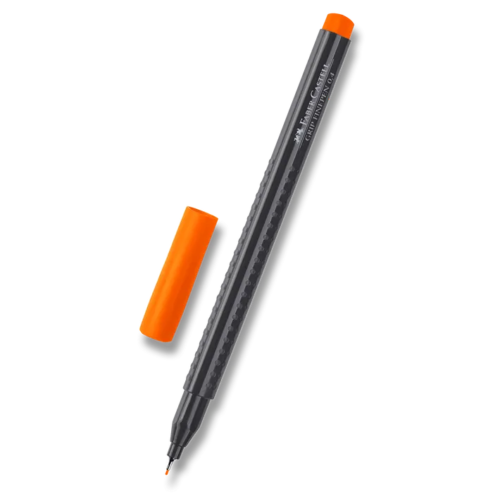 Hauptbild des Produkts Popisovač Grip 0.4mm, oranžová Faber Castell (151615)