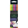 Marker Grip Finepen Neon, 0,4 mm, Kunststoffgehäuse 5 k Faber-Castell 151603