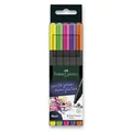 Marker Grip Finepen Neon, 0,4 mm, Kunststoffgehäuse 5 k Faber-Castell 151603