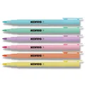 Kores Style Brush Marker Pastell, 6 Farben