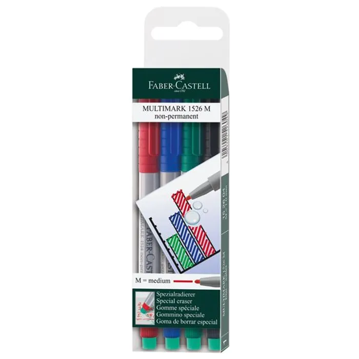 Hauptbild des Produkts Popisovač Multimark non-permanent M 4ks Faber Castell 152604
