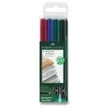 Multimark Permanent Marker F, 4 Stück, Faber-Castell 151304