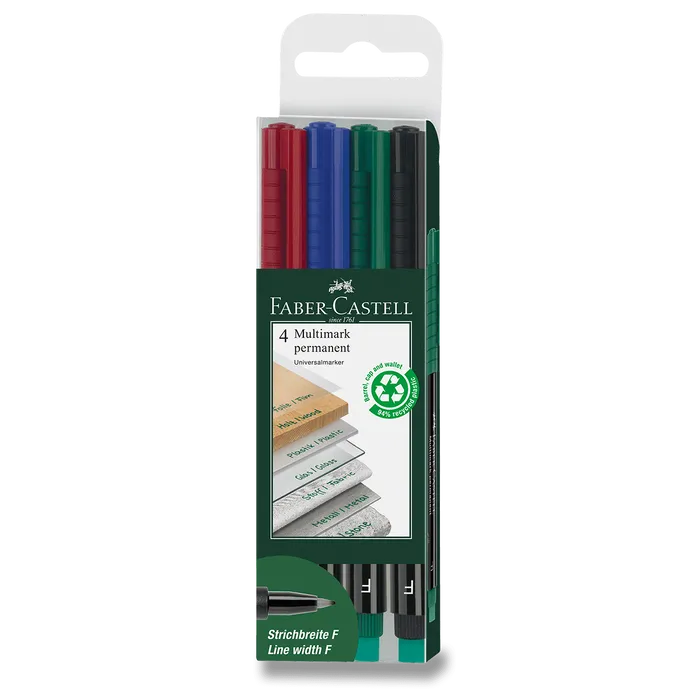 Hauptbild des Produkts Popisovač Multimark permanent F 4ks Faber Castell 151304