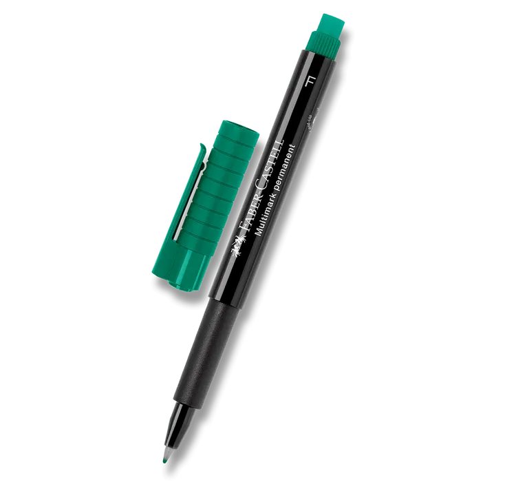 Hauptbild des Produkts Popisovač Multimark permanent F, zelená Faber Castell (151363)