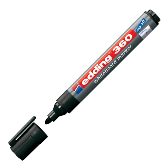 Hauptbild des Produkts Popisovač na bílou tabuli a flipchart "360", černá, 1,5-3mm, kuželový hrot, EDDING