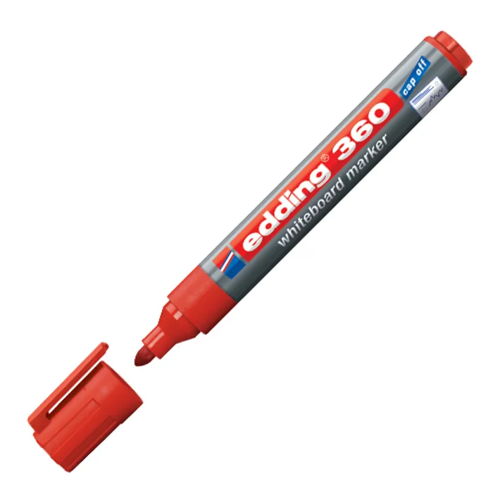 Hauptbild des Produkts Popisovač na bílou tabuli a flipchart "360", červená, 1,5-3mm, kuželový hrot, EDDING