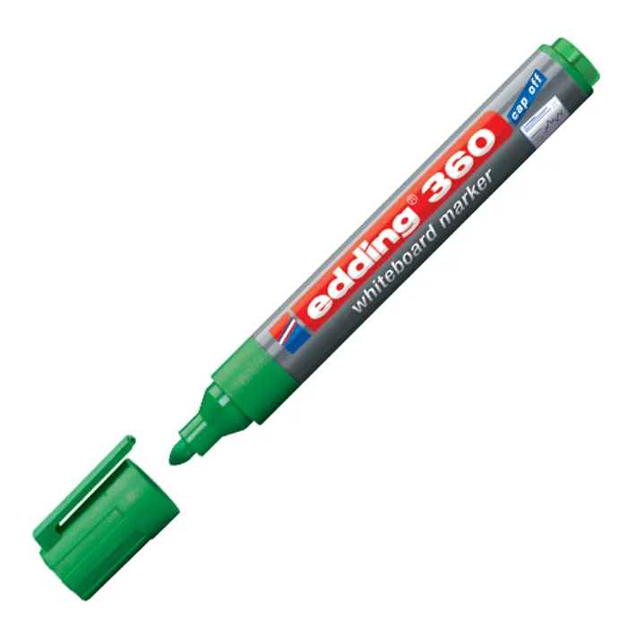 Hauptbild des Produkts Popisovač na bílou tabuli a flipchart "360", zelená, 1,5-3mm, kuželový hrot, EDDING