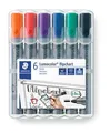Flipchartmarker „Lumocolor 356“, Set, 6 Farben, konische Spitze, STAEDTLER