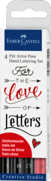 Hauptbild des Produkts Popisovač Pitt Artist Pen Handlettering, 4ks  Faber Castell 267115