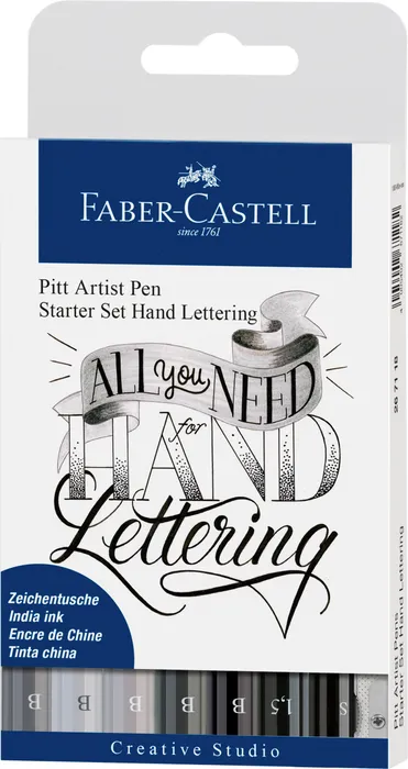 Hauptbild des Produkts Popisovač Pitt Artist Pen Handlettering Basic, 9ks  Faber Castell 267118