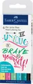 Faber-Castell 267116 Pitt Artist Pen Hand Lettering 6 Stück, Pastell-Set