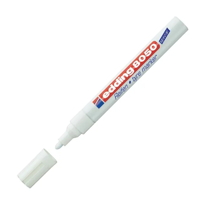 Hauptbild des Produkts Popisovač pneumatik "8050", bílá, 2-4 mm, kuželový hrot, EDDING