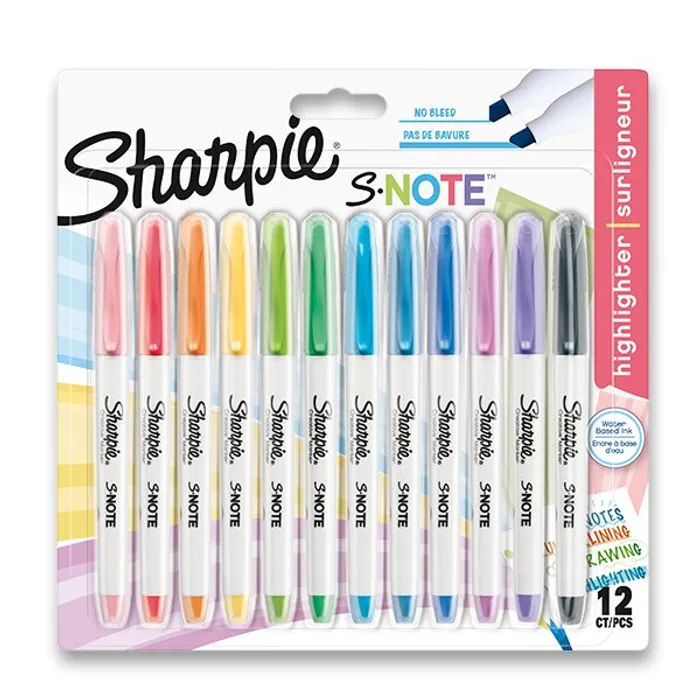 Hauptbild des Produkts Popisovač Sharpie S-Note 12 barev