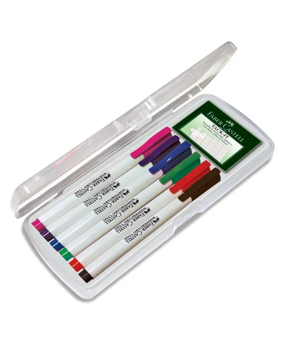 Hauptbild des Produkts Popisovač Whiteboard Marker Slim plast.box 6ks, standardní barvy Faber Castell (156077)