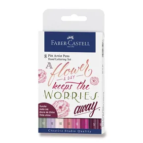 Faber-Castell 267124 Pitt Artist Pen Hand Lettering 8 Stück