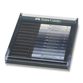 Marker Faber-Castell 267423 Pitt Artist Pen Brush 12 Stück, Grautöne