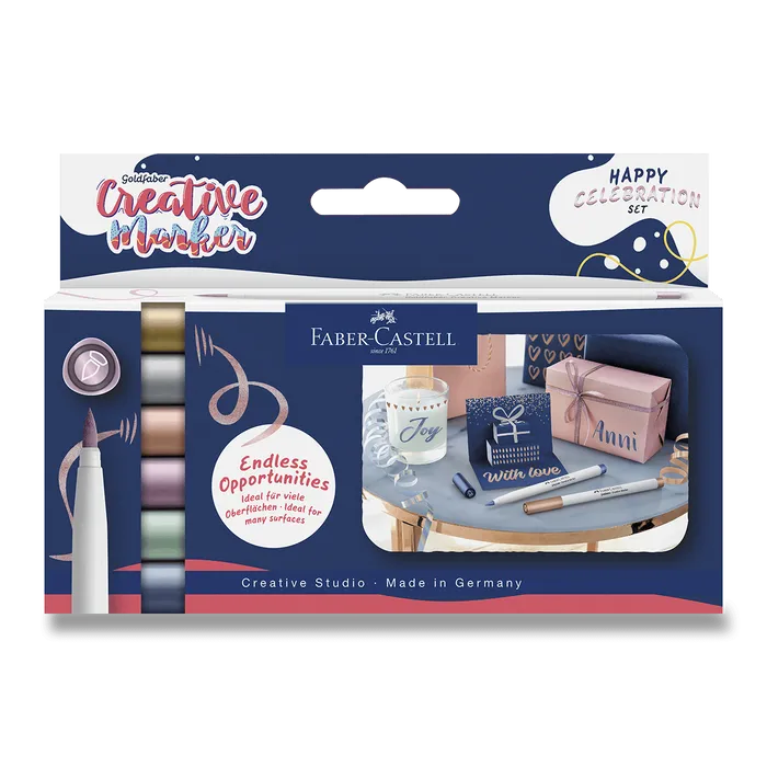 Hauptbild des Produkts Popisovače Faber-Castell Creative Celebration - 6 ks