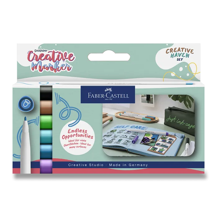 Hauptbild des Produkts Popisovače Faber-Castell Creative Haven - 6 ks