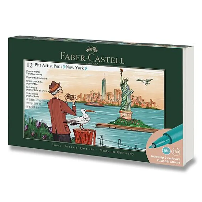 Hauptbild des Produkts Popisovače Faber-Castell Pitt Artist Pen New York - 12 ks