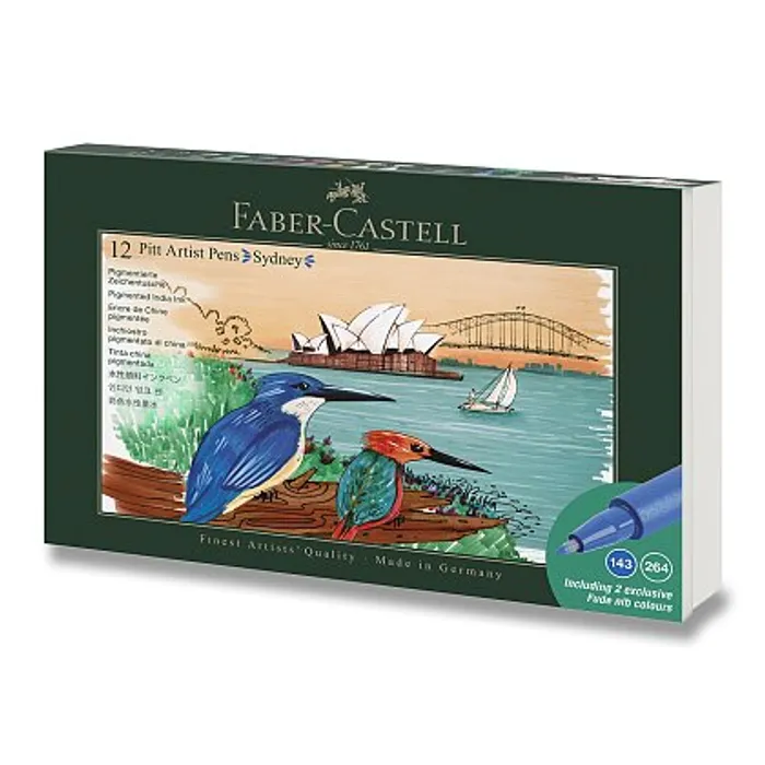 Hauptbild des Produkts Popisovače Faber-Castell Pitt Artist Pen Sydney - 12 ks