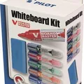 Weiteres Produktbild Whiteboard-Marker - Set, 5 Farben, Kegelspitze, 2,3 mm, inklusive Halter und Schwämmen