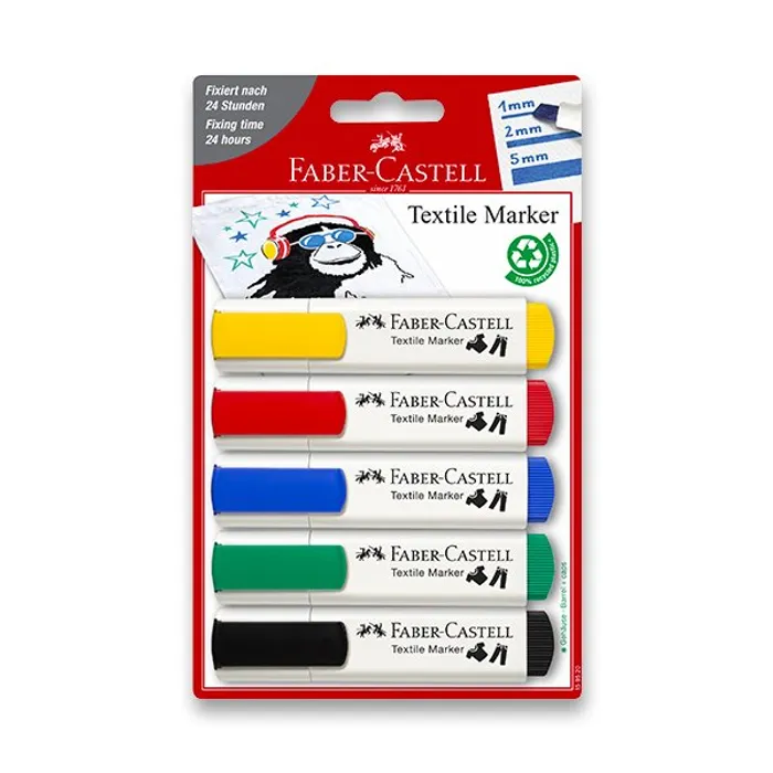 Hauptbild des Produkts Popisovače na textil Faber-Castell 159520 barev