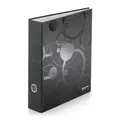 Ordner A4 Laminat Hebel 7cm Schwarz und Weiß schwarz