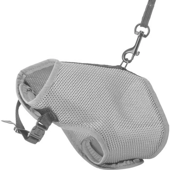 Hauptbild des Produkts Postroj VESTA s vodítkem pro kočku 24-42 cm/1,20 m, šedobéžová