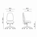 Ergonomischer Bürostuhl Powerton Anna, Türkis