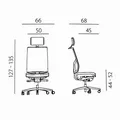 Weiteres Produktbild Ergonomischer Bürostuhl Powerton Marie, Schwarz