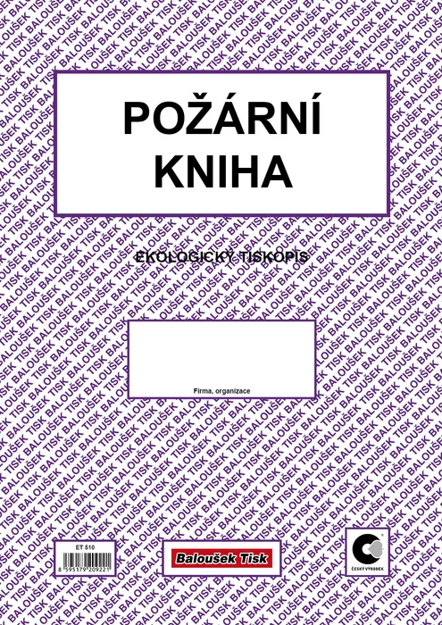 Hauptbild des Produkts Požární kniha ET510