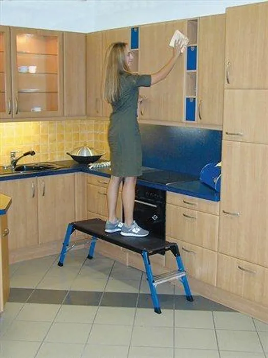 Hauptbild des Produkts Pracovní plošina, skládácí, 2 schody, hliníková, KRAUSE "Step Top"