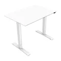 Arbeitstisch, weisse Tischplatte, 75x120cm, Reichweite 500 mm, weiss, 70 kg Gewicht, ergo