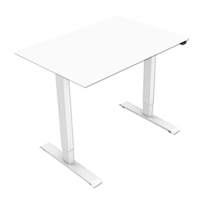 Hauptbild des Produkts Pracovní stůl, elektricky nastavitelná výška, bílá deska, 75x159cm, hloubka 500 mm, 100V-