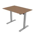 Arbeitstisch, Buche, 75x159cm, Reichweite 500 mm, grau, 70 kg Gewicht, ergo