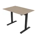 Arbeitstisch, 75x120cm, Reichweite 500 mm, schwarz, 70 kg Gewicht, ergo