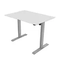 Arbeitstisch, 75x159cm, Reichweite 500 mm, grau, 70 kg Gewicht, ergo