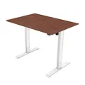 Arbeitstisch, 75x120cm, Reichweite 500 mm, weiss, 70 kg Gewicht, ergo