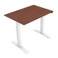 Arbeitstisch, 75x140cm, Reichweite 500 mm, weiss, 70 kg Gewicht, ergo