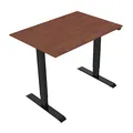Arbeitstisch, 75x159cm, Reichweite 500 mm, schwarz, 70 kg Gewicht, ergo